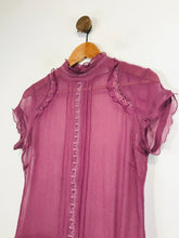 Load image into Gallery viewer, Warehouse Women's Sheer Blouse | S UK8 | Purple