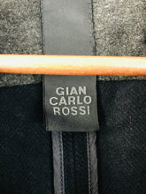 Load image into Gallery viewer, Gian Carlo Rossi Men’s Wool Linen Overcoat Jacket | 54 UK44 L | Navy Blue