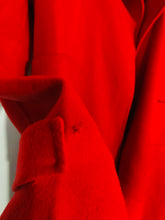 Load image into Gallery viewer, Zara Women's Smart Collarless Overcoat Coat | M UK10-12 | Red