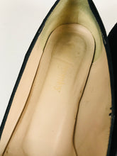 Load image into Gallery viewer, Russell & Bromley Women's Suede Slip-On Pointed Shoes | 37.5 UK4.5 | Black