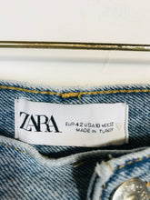 Load image into Gallery viewer, Zara Women's High Waisted Boyfriend Jeans | UK14 | Blue