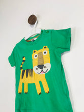 Load image into Gallery viewer, Boden Kid's Embroidered Embroidered Tiger T-Shirt | 12-18 Months | Green