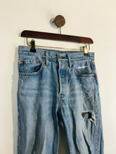 Load image into Gallery viewer, Levi’s Women's Distressed 501 Straight Jeans | W27 UK8-10 | Blue