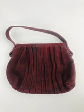 Load image into Gallery viewer, Hobbs Women's Suede Vintage Clutch Bag | OS | Red