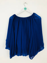 Load image into Gallery viewer, COS Women’s Ruched Oversized Batwing Long Sleeve Top | 36 UK8 | Blue