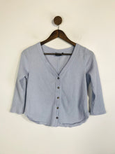 Load image into Gallery viewer, Urban Outfitters Out From Under Women's Ribbed Button-Up Shirt | S UK8 | Blue