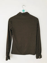 Load image into Gallery viewer, J&ans Dolce & Gabbana Women’s Polka-Dot Long Sleeve Shirt | M | Brown