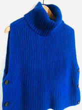 Load image into Gallery viewer, Arket Women's Roll Neck Sweater Vest Vest | M/L | Blue