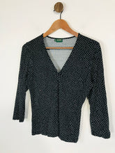 Load image into Gallery viewer, Hobbs Women's Polka Dot 3/4 Sleeve Blouse | UK14 | Black