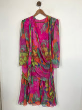 Load image into Gallery viewer, Frank Usher Women's Floral A-Line Dress | UK18 | Multicoloured
