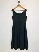 Load image into Gallery viewer, Lands End Women's Pleated Smart Midi Dress | UK8 | Black