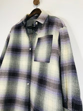 Load image into Gallery viewer, Maje Women's Wool Check Gingham Shacket Overcoat | 36 | Multicoloured