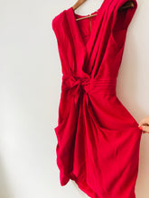 Load image into Gallery viewer, Whistles Women's Silk Ruched Mini Dress | UK8 | Pink