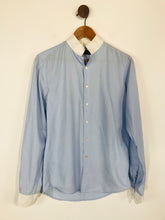 Load image into Gallery viewer, Shanghai Tang Men's Cotton Button-Up Shirt | S  | Blue
