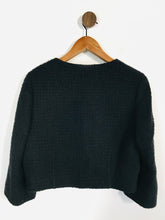 Load image into Gallery viewer, Hobbs Women's Tweed Collarless Blazer Jacket | UK14 | Black