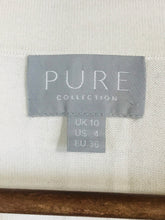 Load image into Gallery viewer, Pure Collection Women's Linen Silk Jumper | UK10 | White