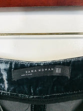 Load image into Gallery viewer, Zara Women's Velvet High Waist Casual Trousers | XS UK6-8 | Grey