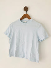 Load image into Gallery viewer, Cos Women’s Slim Fit Cropped T-shirt | UK8-10 S | Blue