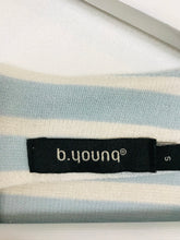 Load image into Gallery viewer, B.Young Women’s Short Sleeve Stripe Jersey Dress | UK8-10 | Blue