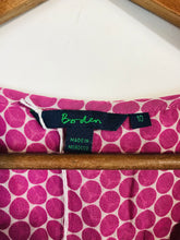 Load image into Gallery viewer, Boden Women's Polka Dot Short Sleeve Blouse Button-Up Shirt | UK10 | Purple