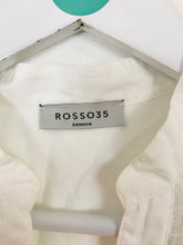 Load image into Gallery viewer, Rosso35 Women’s Floral Lace Sleeveless Blouse Shirt | 46 UK16-18 | White