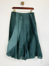 Load image into Gallery viewer, Kew Women's Silk Midi Skirt NWT | UK10 | Green