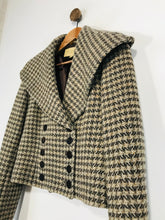 Load image into Gallery viewer, Paul Costelloe Women's Tweed Wool Blazer Jacket | UK14 | Brown
