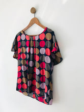 Load image into Gallery viewer, Boden Women's Silk Polka Dot Blouse | UK16 | Multicolour