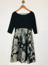 Load image into Gallery viewer, Hobbs Women's Floral A-Line Dress | UK10 | Black