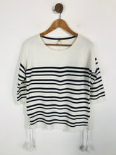 Load image into Gallery viewer, White Stuff Women's Wool Striped Jumper | UK10 | White