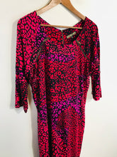 Load image into Gallery viewer, Biba Women's Leopard Print Zip Sheath Dress | UK18 | Multicoloured