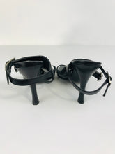 Load image into Gallery viewer, Jenni Button Women's Leather Heels | UK3 | Black