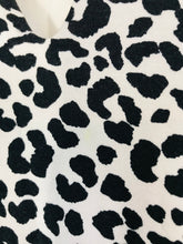 Load image into Gallery viewer, Hobbs Women's Leopard Print Jersey T-Shirt  | M UK10-12 | Black