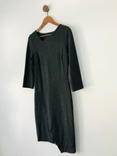 Load image into Gallery viewer, Phase Eight Women’s Asymmetrical Long Sleeve Bodycon Dress | UK12 | Grey