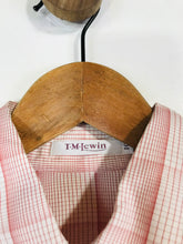 Load image into Gallery viewer, T.M. Lewin Women's Check Gingham Long Sleeve Button-Up Shirt | UK10 | Red