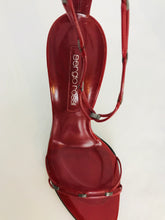 Load image into Gallery viewer, Sergio Rossi Women’s Leather Stiletto Heels | UK7 EU40 | Red