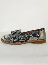 Load image into Gallery viewer, Russell & Bromley Women’s Leather Loafers Shoes | 39.5 UK6.5 | Grey