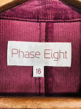 Load image into Gallery viewer, Phase Eight Women's Corduroy Blazer Jacket | UK16 | Purple