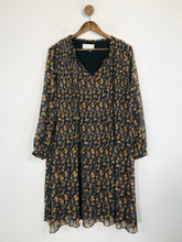 Load image into Gallery viewer, Anthropologie Women's Floral Pleated Shift Dress | UK10 | Multicoloured