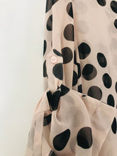 Load image into Gallery viewer, Full Circle Women's Polka Dot Blouse | UK10 | Beige