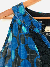 Load image into Gallery viewer, DKNY Jeans Women's Sleeveless Halter Neck Blouse | US8 UK12 | Blue