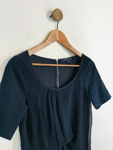 Load image into Gallery viewer, French Connection Women's Pleated Sheath Dress | UK10 | Blue