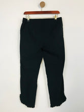 Load image into Gallery viewer, Robell Women's Crop Studded Hem Casual Trousers | UK16 | Black