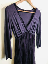 Load image into Gallery viewer, Phase Eight Women's Long Sleeve Ruched A-Line Dress | L UK14 | Purple