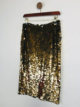Load image into Gallery viewer, Monsoon Women's Sequin Pencil Skirt | UK10 | Brown
