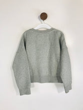Load image into Gallery viewer, Mini Boden Kid's Leopard Print Sweatshirt | 4-5 Year 110cm | Grey