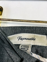 Load image into Gallery viewer, Faconnable Women's High Waist Wide Leg Smart Trousers | UK8 4 | Grey