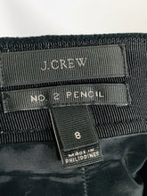 Load image into Gallery viewer, J. Crew Women's Wool Pencil Skirt | UK8 | Blue