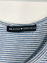 Load image into Gallery viewer, Brandy Melville Women's Striped Tank Top | OS | Blue