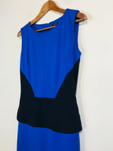 Load image into Gallery viewer, Mango Women's Peplum Sheath Dress NWT | S UK8 | Blue